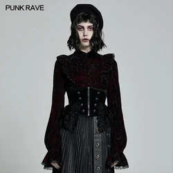 Punk Rave Rock Black Gothic Gorgeous Retro Velvet Corset Waistband WS425