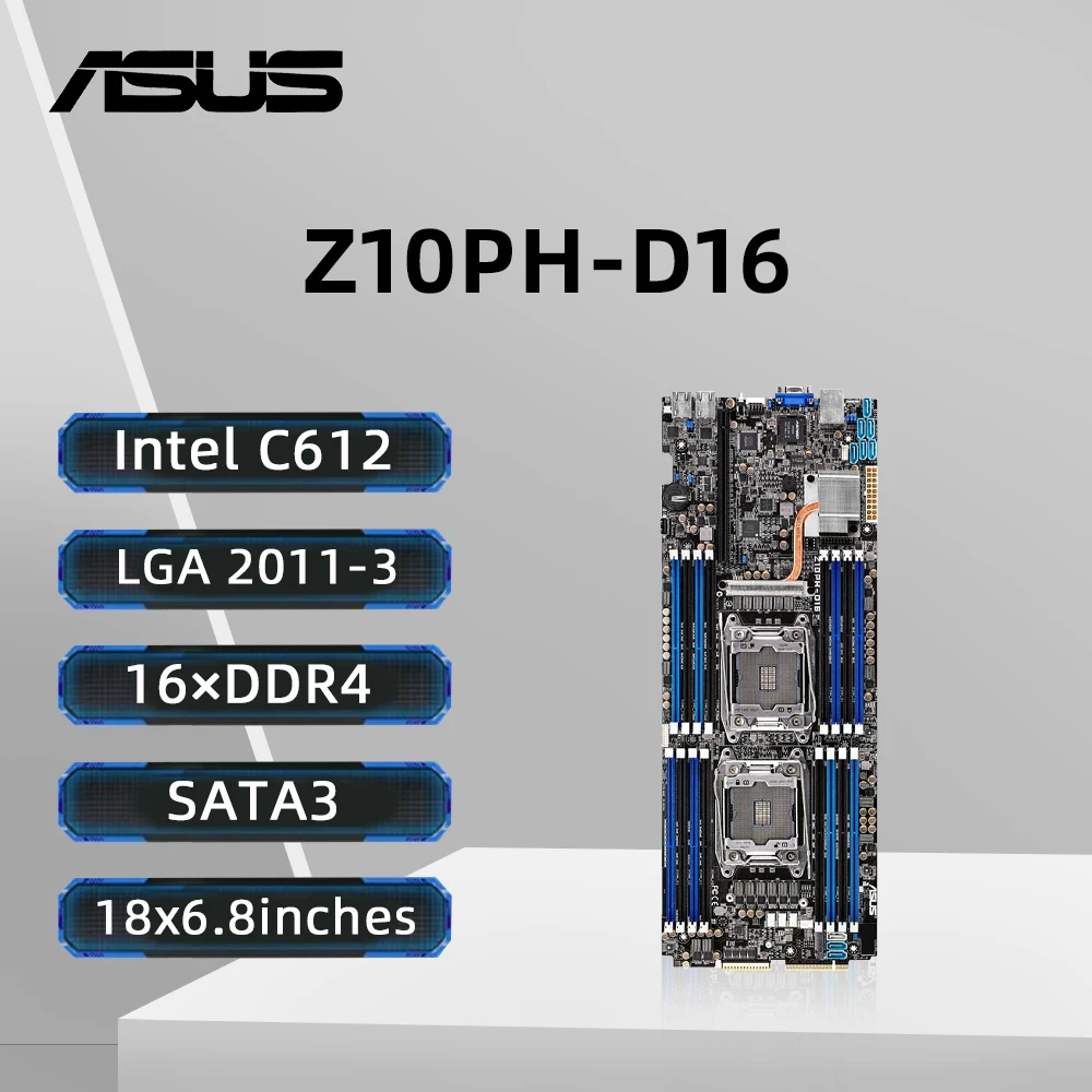 

Материнская плата ASUS Z10PH-D16 с поддержкой E5-1680 v4 E5-2699 v3 E5-2699 v4 E5-1600 v4 Процессор 16×DDR4 1024 ГБ LGA 2011-3 M.2 Intel C612