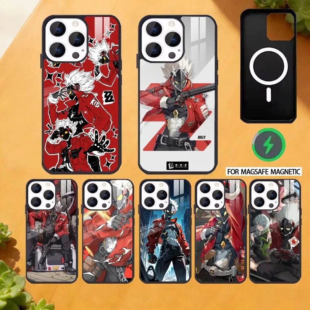 

Game Character B-Billy K-Kid ZZZ Phone Case For iPhone 17,16,15,14,13,12,Plus,Pro,Max for Magsafe Magnetic Wireless Charging