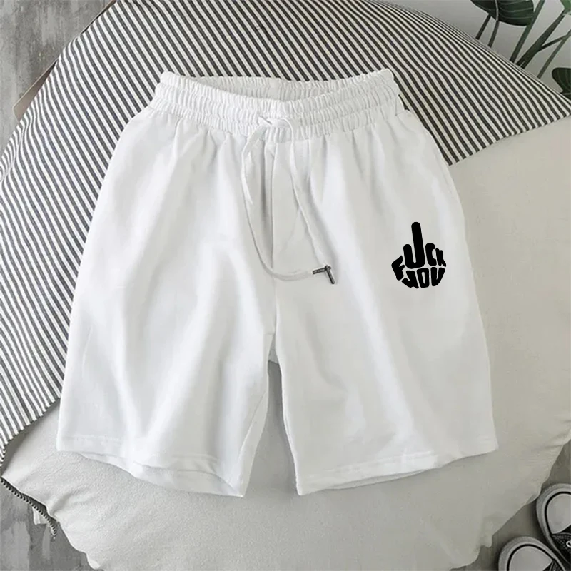 Nuovi pantaloncini sportivi Casual estivi da uomo pantaloncini da spiaggia traspiranti pantaloncini con coulisse moda tinta unita