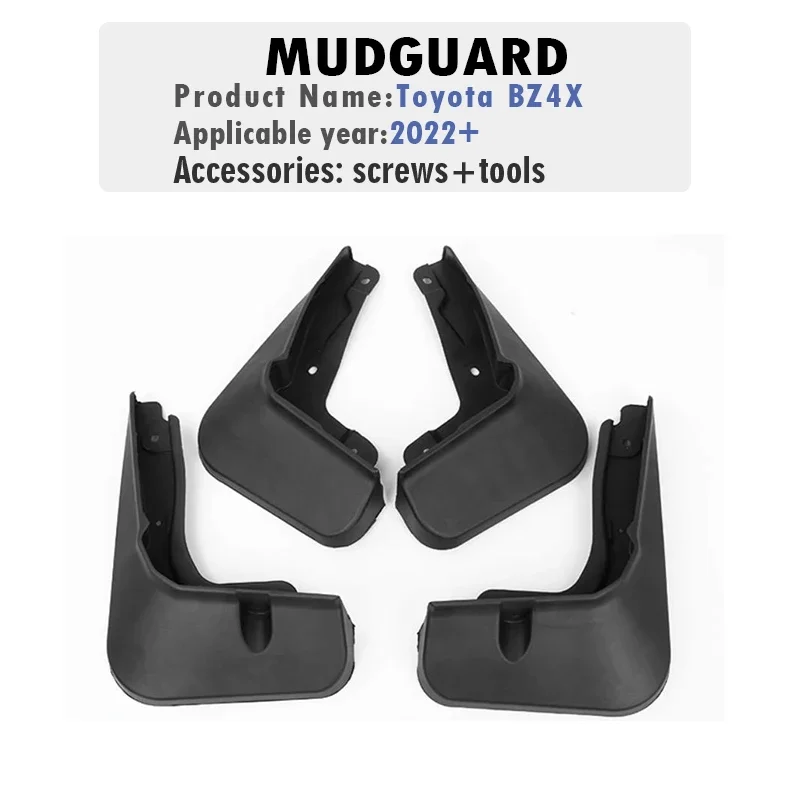 Untuk Toyota BZ4X EA10 2022 2023 2024 2025 2026 Mudguard Fender Mud Flaps Penjaga Splash Mudflaps Aksesoris Mobil Depan Belakang 4 Buah