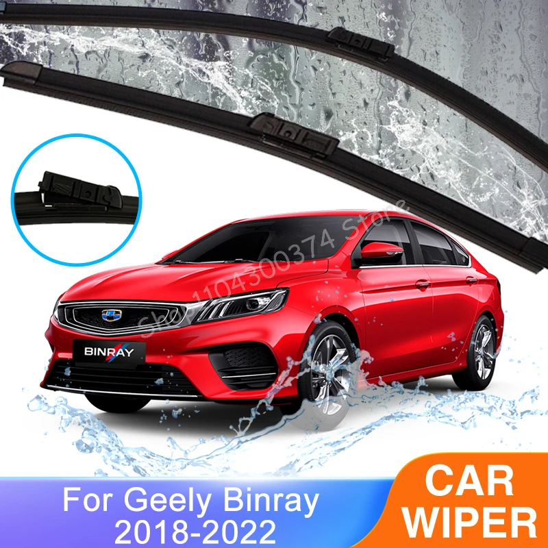 

For Geely Binray Binrui 2018 2019 2020 2021 2022 Front Wiper Blade Cutter Windows Windshield Windscreen 24" 16" Auto Accessory