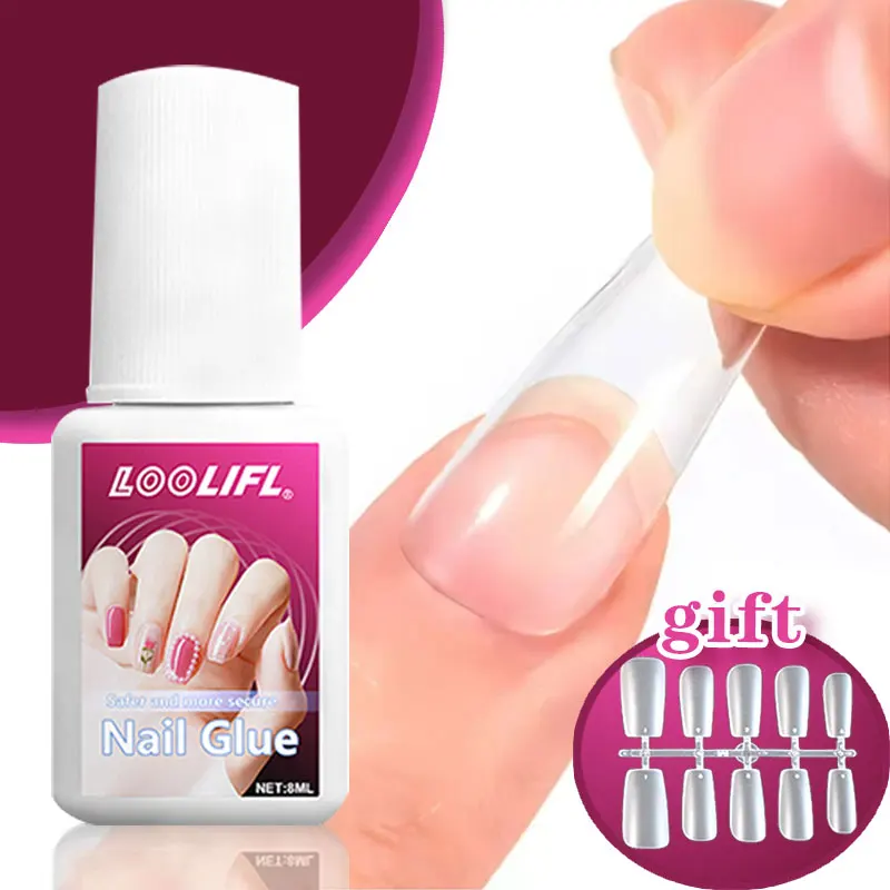 8g Super Strong Nail Glue For False Nail Tips, Acrylic Nails,Press On Nails,Fake Nails Art Decoration Lasting Adhesion