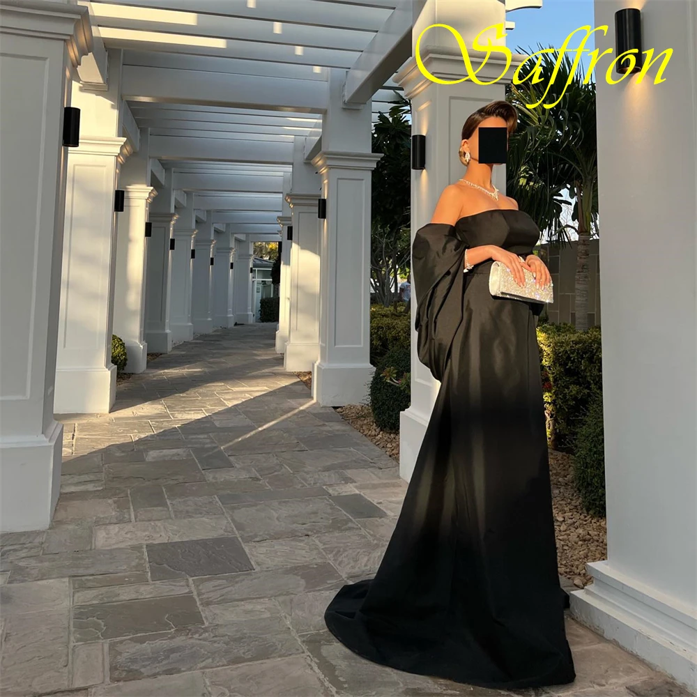 Op maat gemaakte strapless sjaal jersey a-lijn avondjurk vloerlengte elegante speciale gelegenheidsjurken temperament galajurken