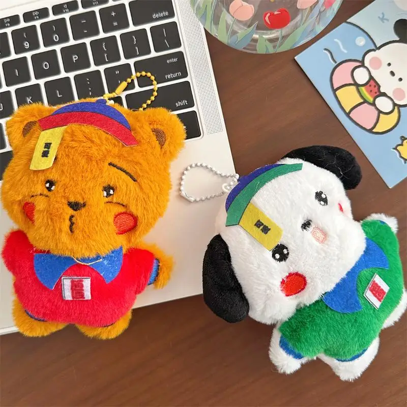 พวงกุญแจตุ๊กตาหมีการ์ตูนน่ารัก 1 ชิ้น ของตกแต่งกระเป๋าเป้ ของขวัญคู่รัก ตุ๊กตาซอมบี้ตลกๆ