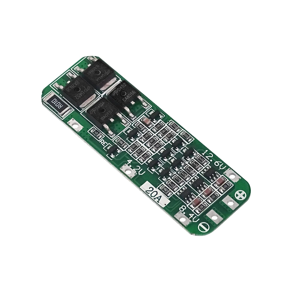 LAUBEI 3S 20A Baterai Lithium Li-ion 18650 Pengisi Daya PCB BMS Papan Perlindungan untuk Motor Bor 12.6V Modul Sel Lipo