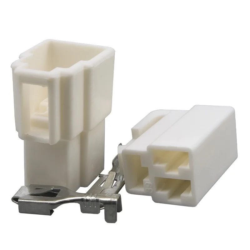 63091Z Automotive Connector 3P Automotive Connector Terminal Plastic Case Plug Spring High Flame Retardant 6.3 Male and Female