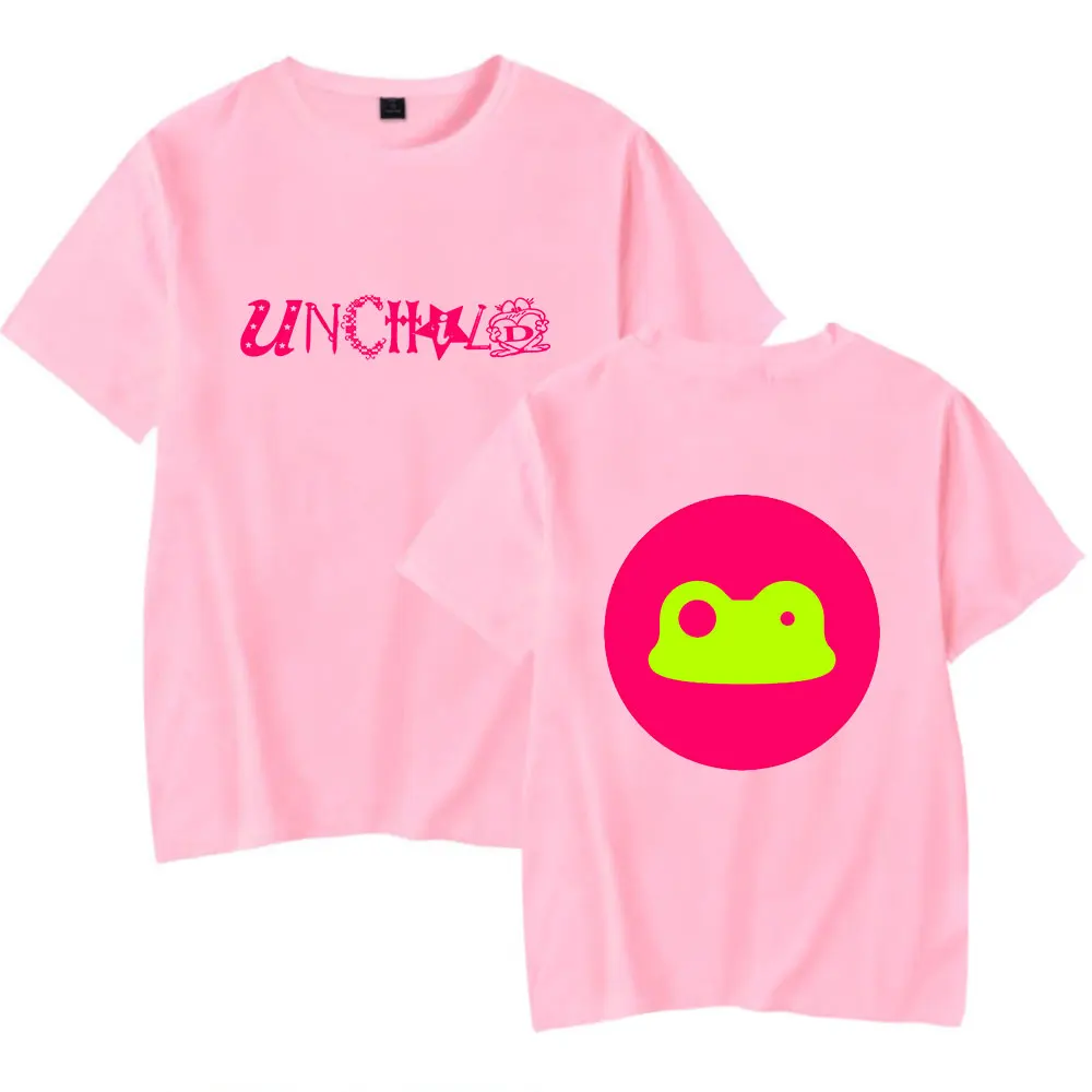 Camiseta kpop UNCHILD, roupa esportiva, gola redonda, camisa de manga curta, masculina/feminina, tops da moda