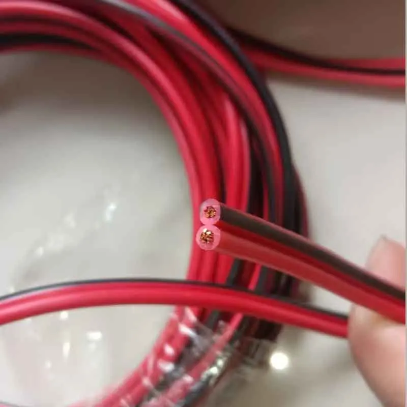 Pure Copper Red Black Electrical Extension Wire AWG22/19 Electric Speaker Lighting Cable LED Cord for Audio Equipment Clearance