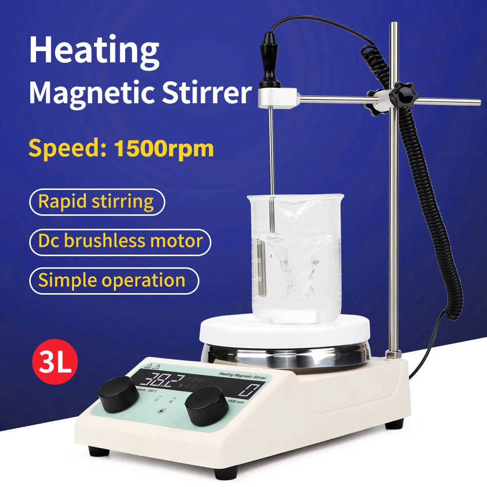 

Magnetic Stirrer With Heating Digital Display Thermostatic Stirrer Laboratory Hot Plate Magnetic Mixer 200-1500rpm/100-1500 rpm