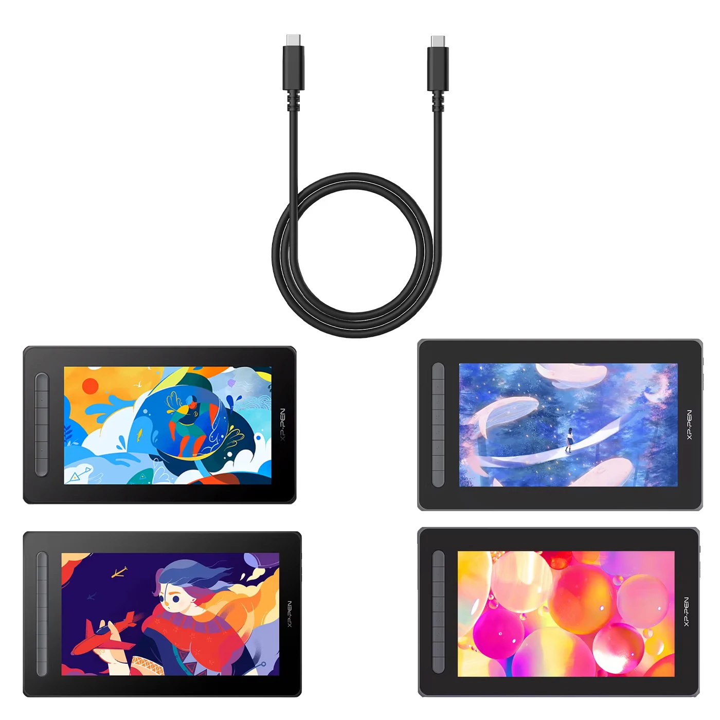 

Оригинальный кабель Havapen xppen длиной 1,5 метра от Type-C до Type-C для графического планшетного монитора Artist 10/12/13/16 (2-го поколения)