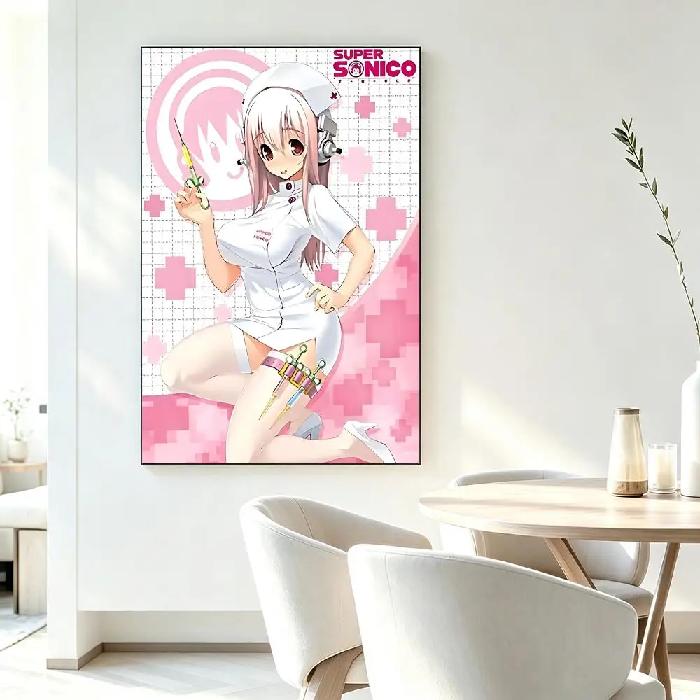 Character Super Sonico Poster HD-Druck Frischer Eleganter Stil Wandkunst Heimdekoration für Wohnzimmer Schlafzimmer Geschenk – Detail 18