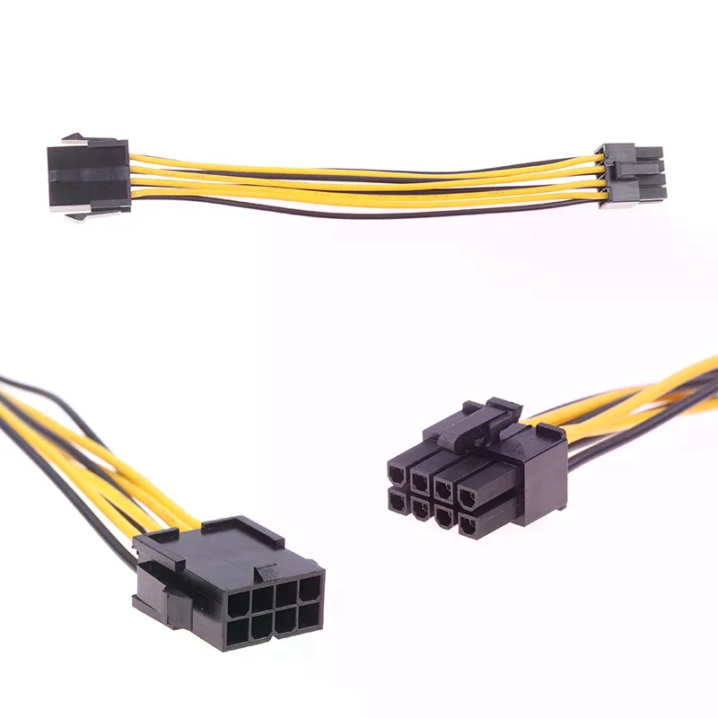 PCI-E CPU EPS 8 Pin To Dual 8P Power Splitter Graphics Card for Mining Farm Video Card for Riser Extension Cable Sleeved Cable