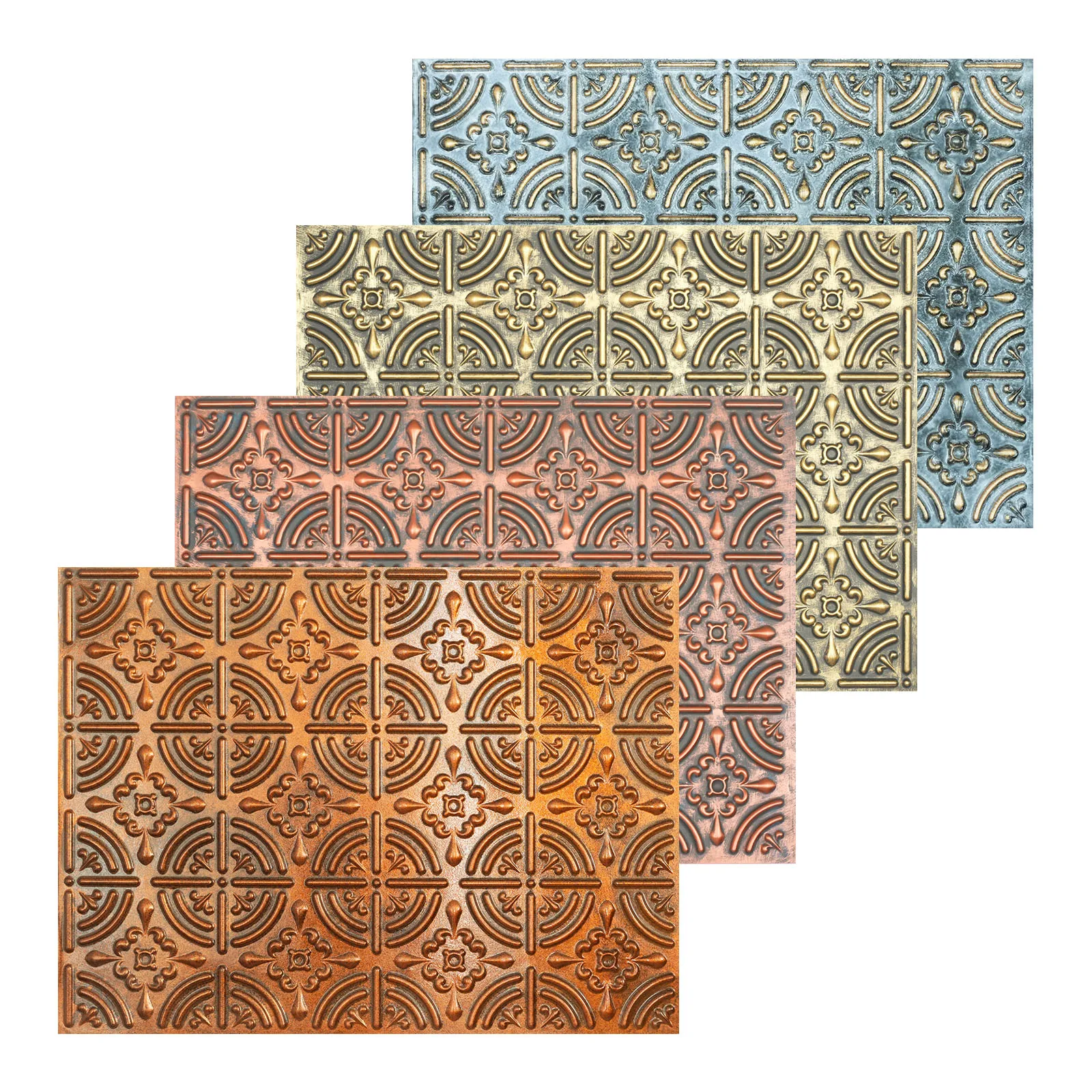 Artistic 3D Ceiling Tile Wall Panel Interior Decor Easy to Install PVC Panels PLB18 10tiles/lot