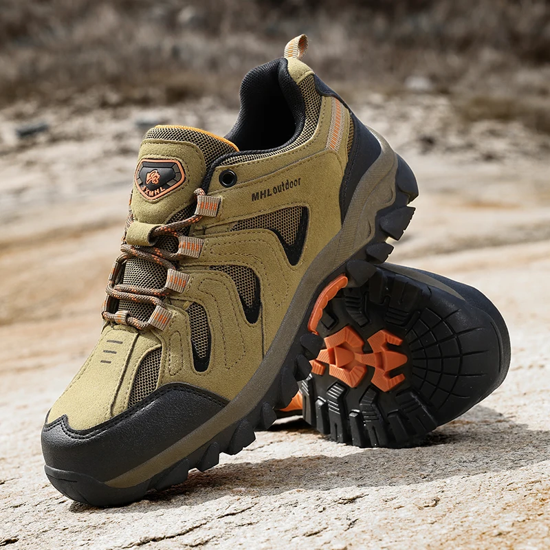 

Outdoor Men's Hiking Shoes All Terrain Trekking Sneakers for Men Comfortable Non-slip Climbing Shoes Man Mountain Sports Shoes