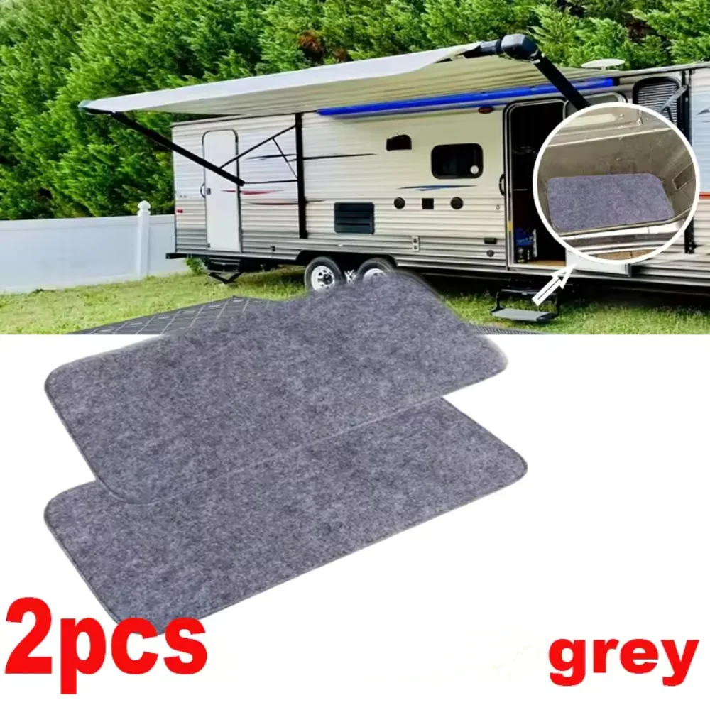 2PC Motorhome Campervan Cab Door Step Mats Functional For Fiat Ducato Citroen Relay Peugeot Boxer Motorhome Campervan 17x41cm