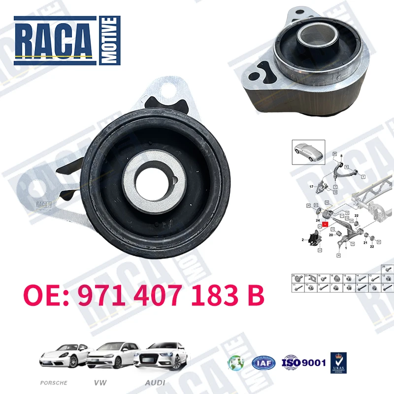 

For Porsche Panamera 971 Front Axle Lower Suspension Control Arm Bushing Left Right 971407182B 971407183B 971407516 971407393