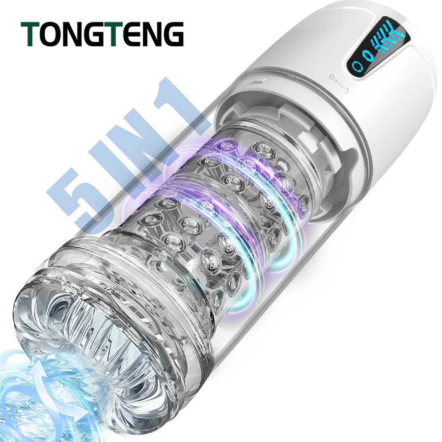 Tay Nghe Kính Xoay Nam Masturbator Tự Sướng Tự Động Piston USB Sạc Thông Minh Đồ Chơi Dành Cho Nam