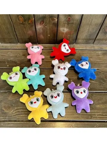 Lovelys Plush Korean Super Star Plush Toy Cartoon Animal TWICE Momo Doll Keychain Pendant for Fans Girls Birthday Gifts