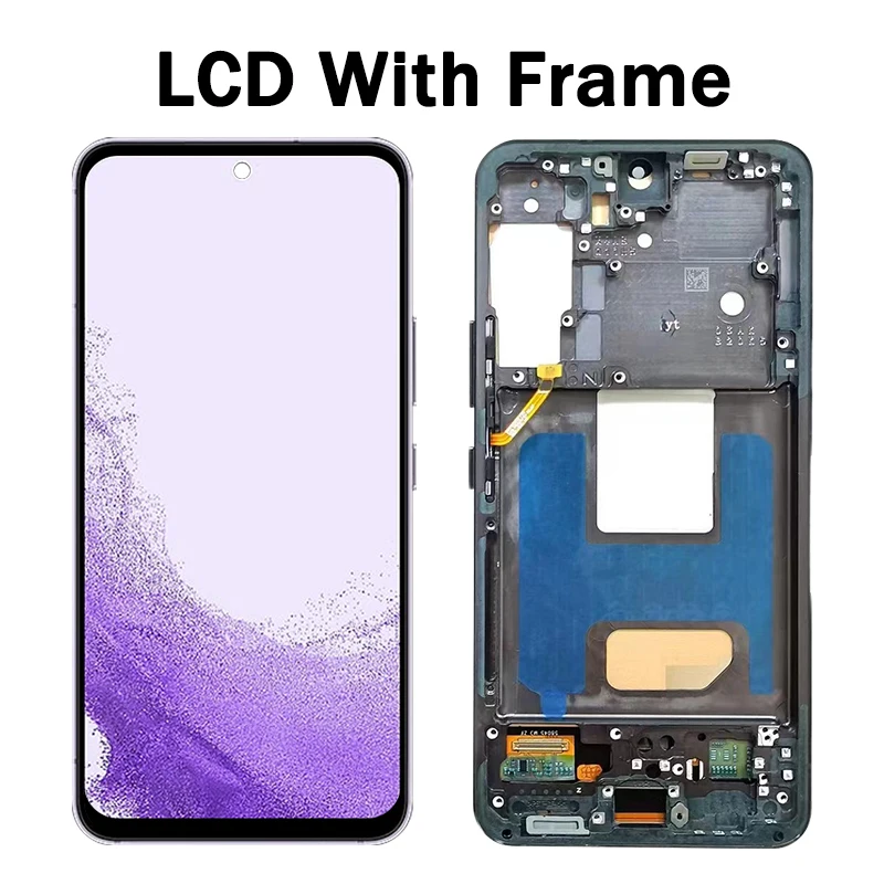 S22 S901 100%Test LCD For Samsung S22 5G S901U S901B incell LCD Touch Screen With Frame Digitizer Replacement Display