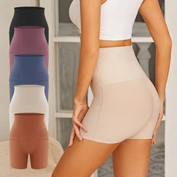 FINETOO High Waist Women's Boxer Briefs High Elasticity Safety Boyshort Panties Female Invisible Under Dress Underwear Shapewear