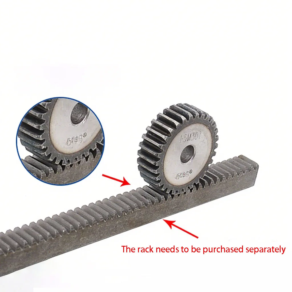1.5Mod Pinion Cylindrical Gear 12/13/14/15/16/17/18/19/20/21/22/23/24/25/26/27Teeth 45 Carbon Steel Material 1.5 Model Flat Gear