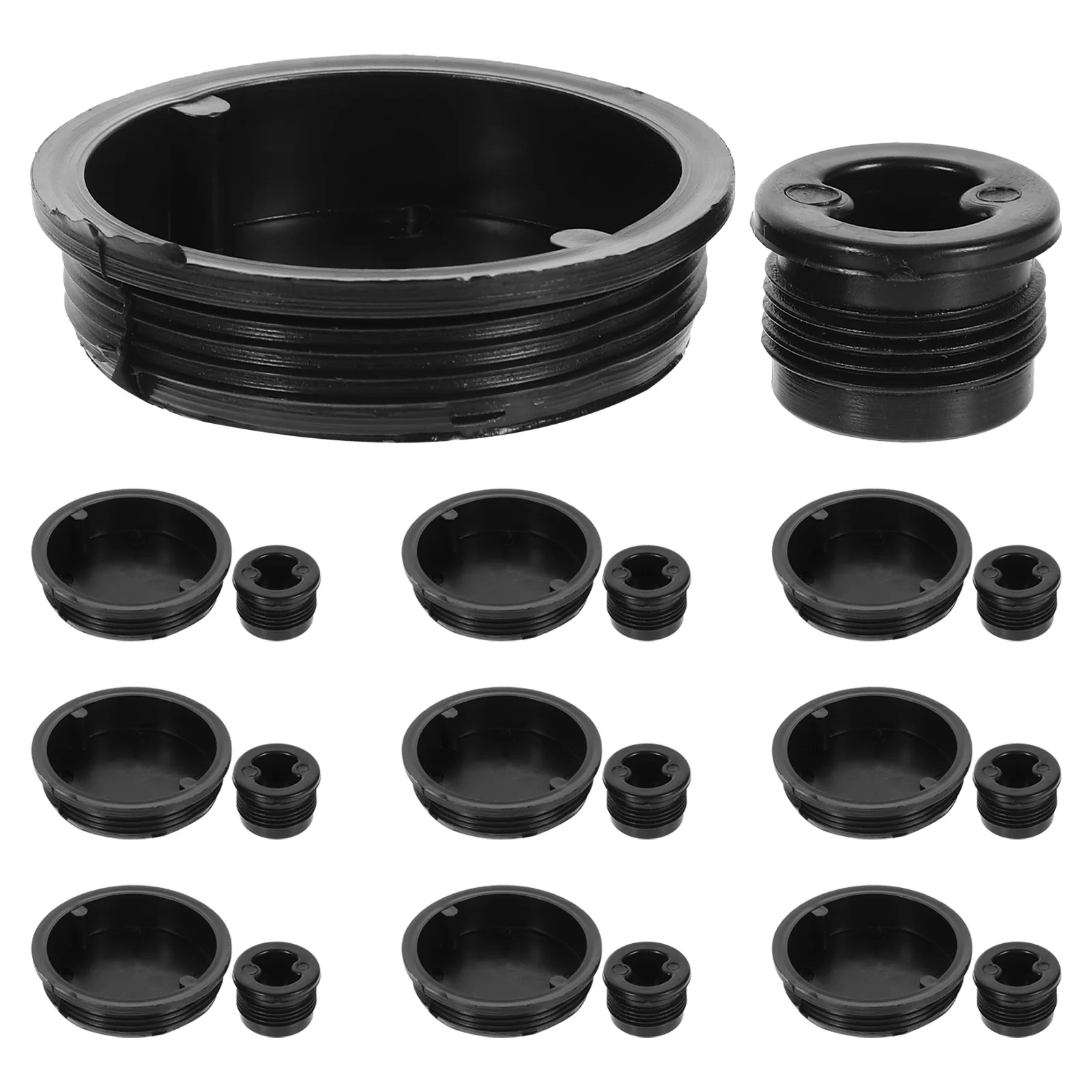 20 Pcs Plastic Bucket Lid Oil Barrel Plug Caps Drum Cover Gallon Plugs Replacement Can Bung for Lids Small