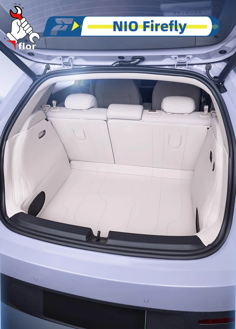 

For NIO Firefly 2025 Car Trunk Mat Custom Fit Trunk Liner Cargo Mat Trunk Protection Mat Chair-Back Protection Mat