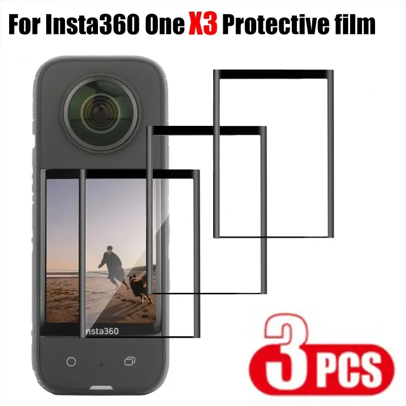 Tempered Glass Film for Insta360 One X3 Sport Action Camera HD Clear Screen Protector Camera Film Glasses Protection Accessories