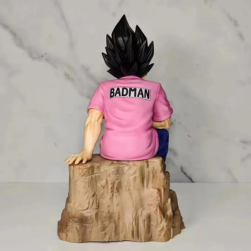 Dragon Ball 22cm figurka Vegeta Anime różowy swobodny styl Vegeta figurka kolekcja pcv posąg Ornament modele na prezent