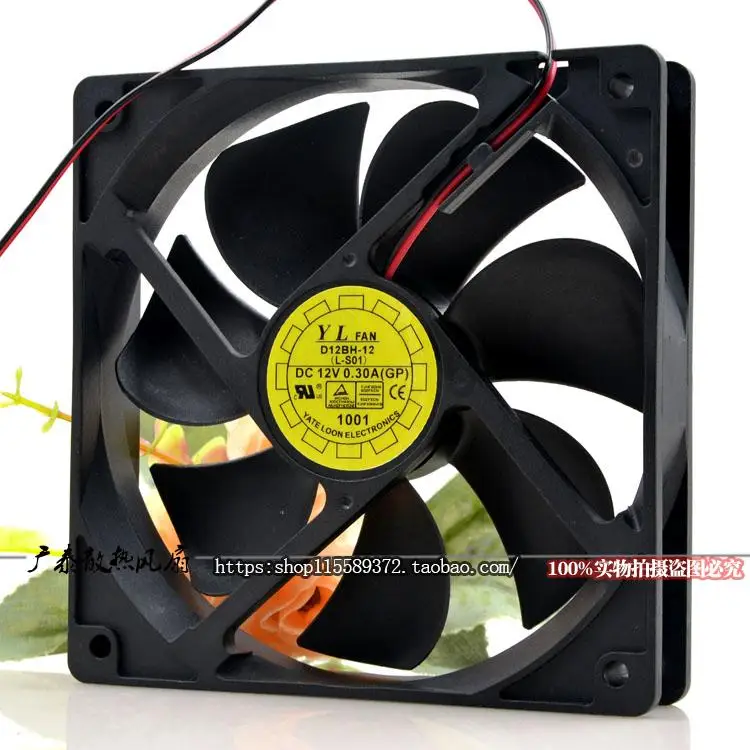 Yaln Fan Yuelun 12025 D12BH-12 Dc12v 12cm Silent Cooling Fan Fan