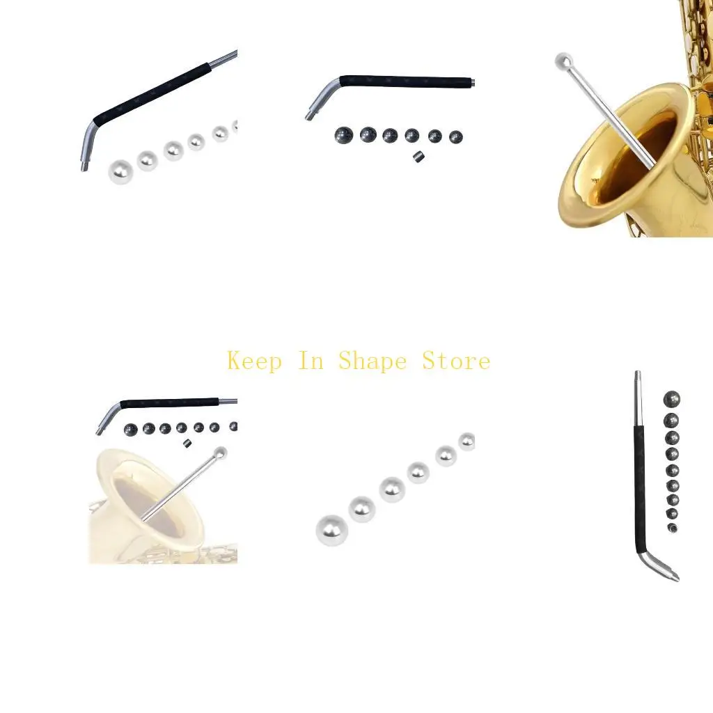 

U1JC Инструмент для ремонта ветрового листа Набор для ремонта вмятин саксофона с длинным стержнем