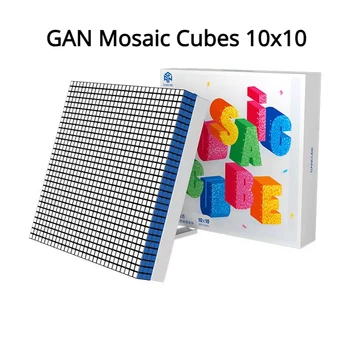 GAN mosaic cube 10*10 , GAN 10x10 puzzle cube 6X6 cube creative building blocks mosaic puzzles mosaic photo frame GAN cube