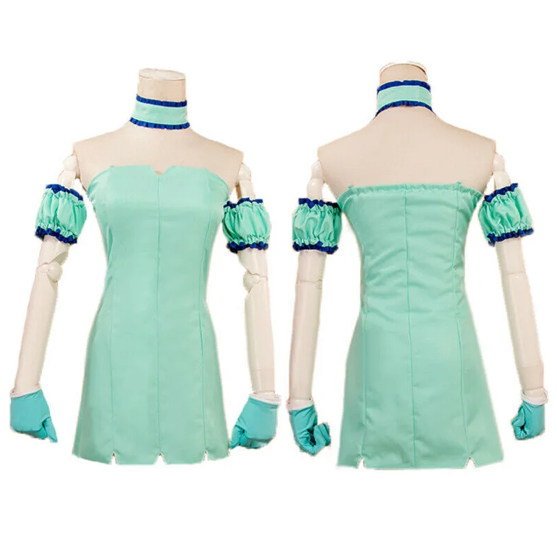 Tokyo Mew Mew Cosplay Costume Blue Mint Maid Outfit For Women