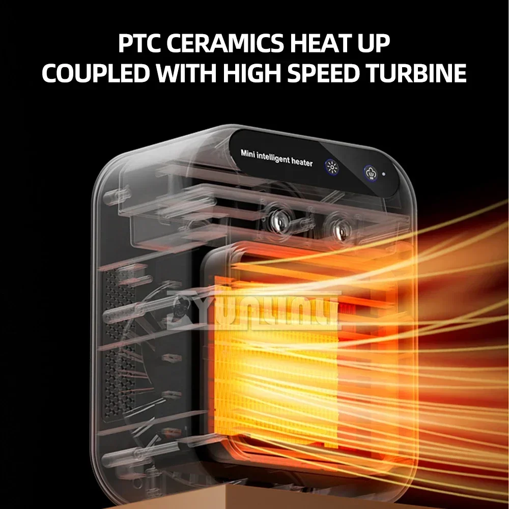 New 1200W Humidifying Heater For Home& Office Small PTC Ceramic Heater Portable Mini Electric Heating Fan