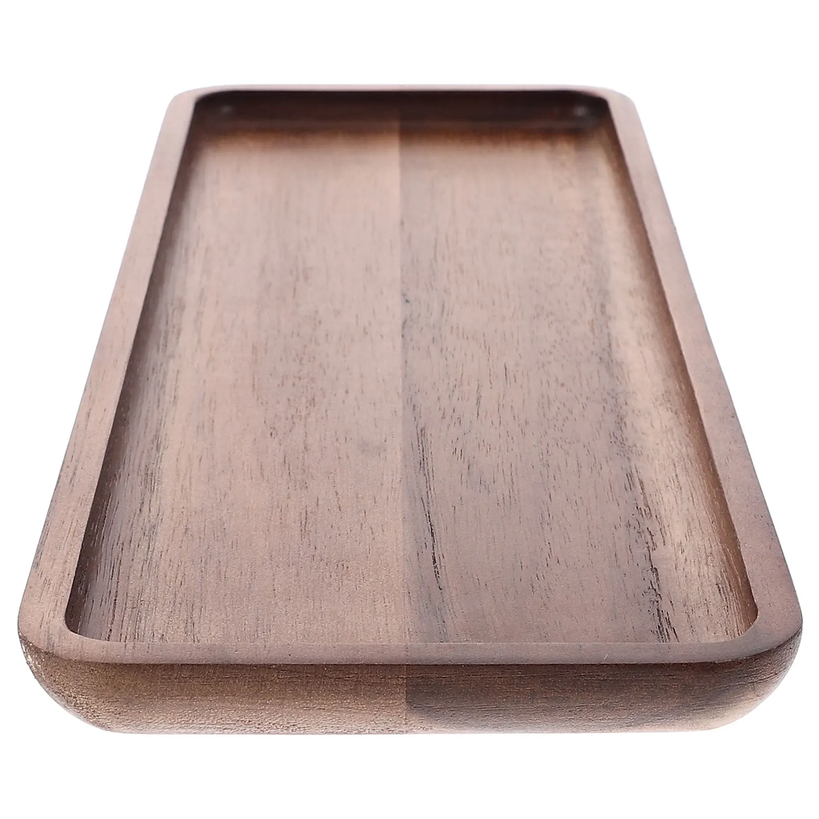 

Rectangular Tea Natural Wood Serving Tray Smooth Surface Easy Clean Multi-Functional Kitchen Bar Tray For Home Restaurant