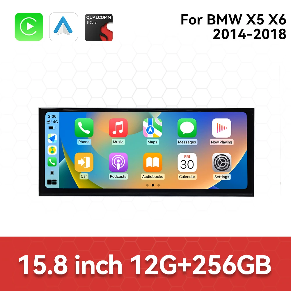 

For BMW X5 X6 2014-2018 Android Car Radio Multimedia Video Player Wireless Carplay Autoradio Stereo GPS Navigation Head Unit