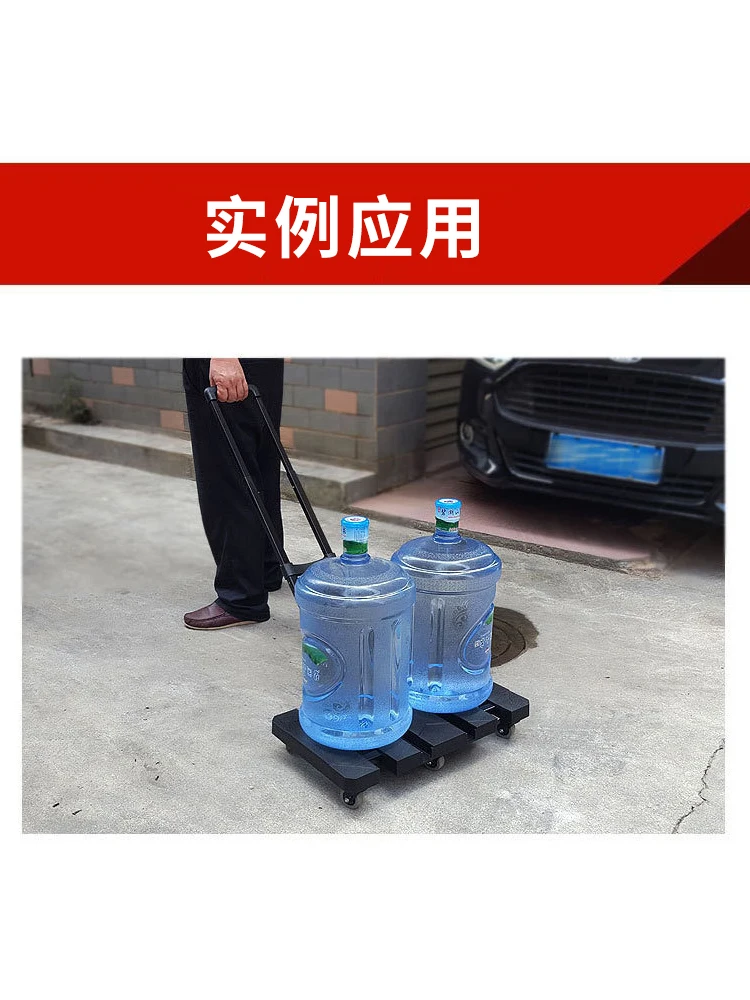 Universal wheel foldable flatbed cart, hand cart, household handling, cargo pulling small cart, portable shopping small