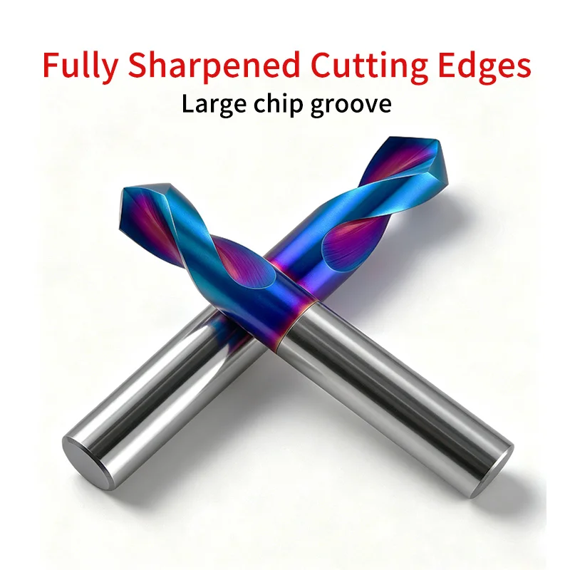 Customized Carbide Drill Bit Spotting/3D/5D/Step Tungsten Carbide Drill Bits 1-20mm for Metal CNC Drilling Tools