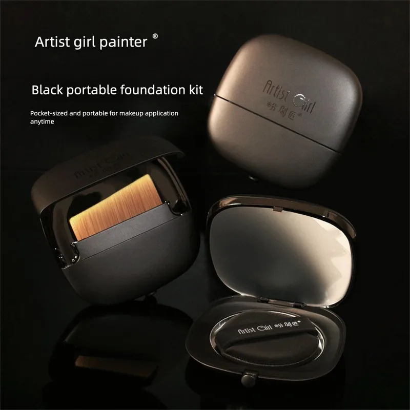 

The Painter Mini Portable Foundation Brush Base Makeup Tool Set Is A Portable Foundation Makeup Brush That Can Be Stored