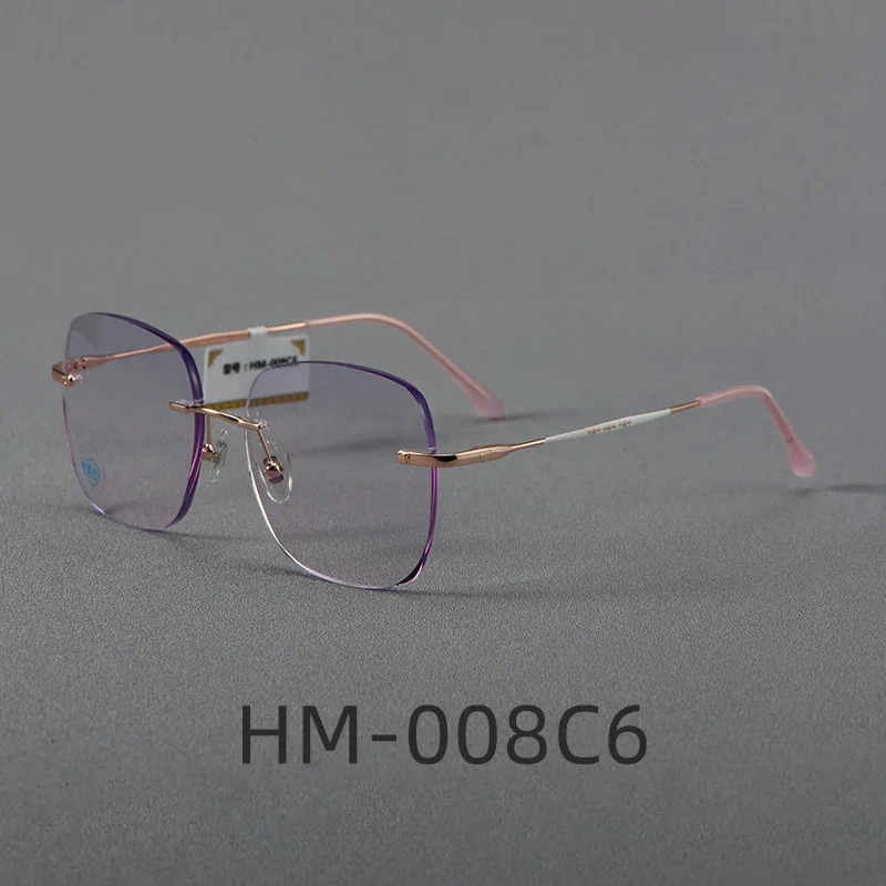 Fashion Various Styles Temple Reveal Exquisite Sweet Atmosphere Ladies Only Vintage Rimless AAA+ High Quality Optics Eye Glasses