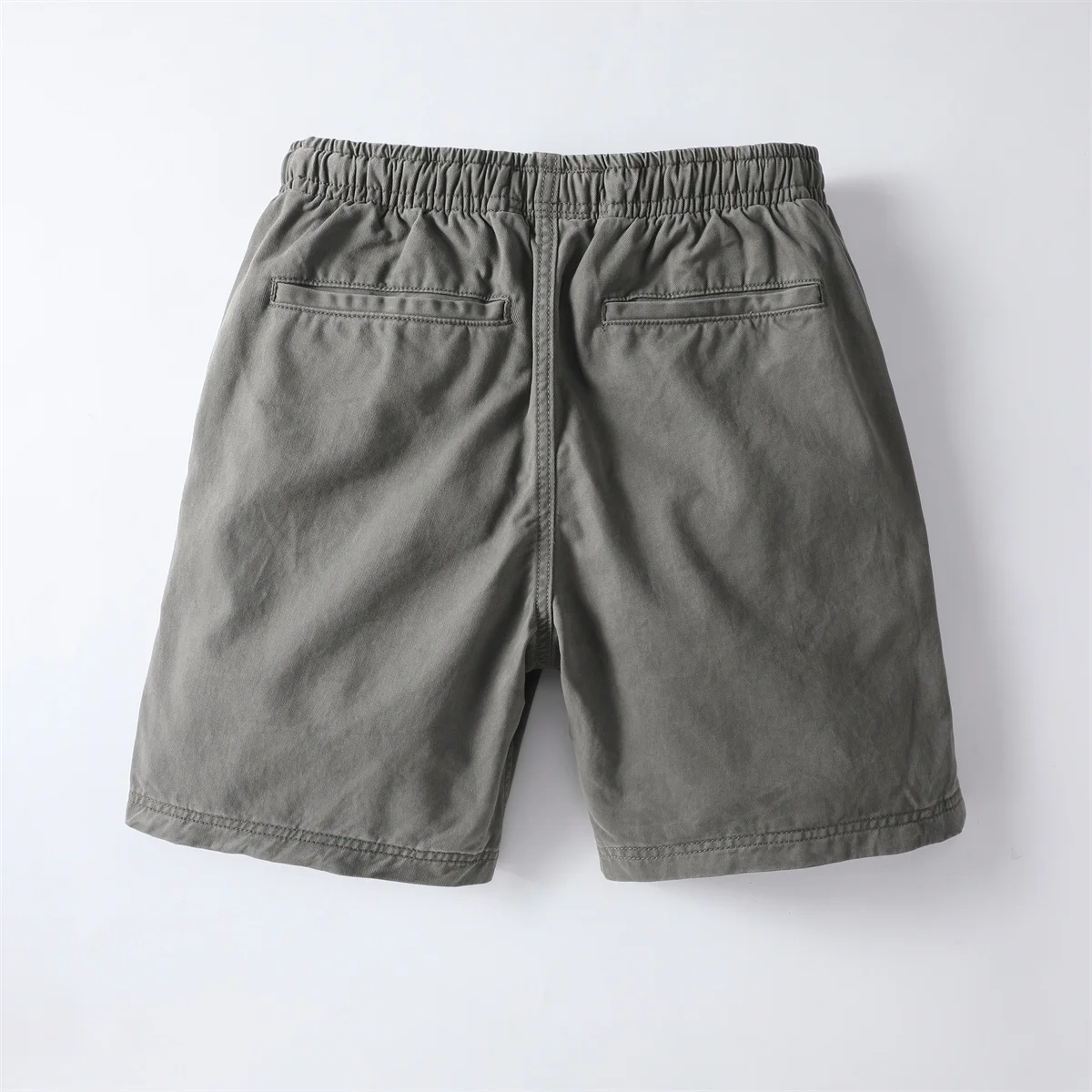 American Retro Style Men's Summer Casual Shorts Camouflage Drawstring Cotton Beach Shorts Plus Size Loose Sports Shorts