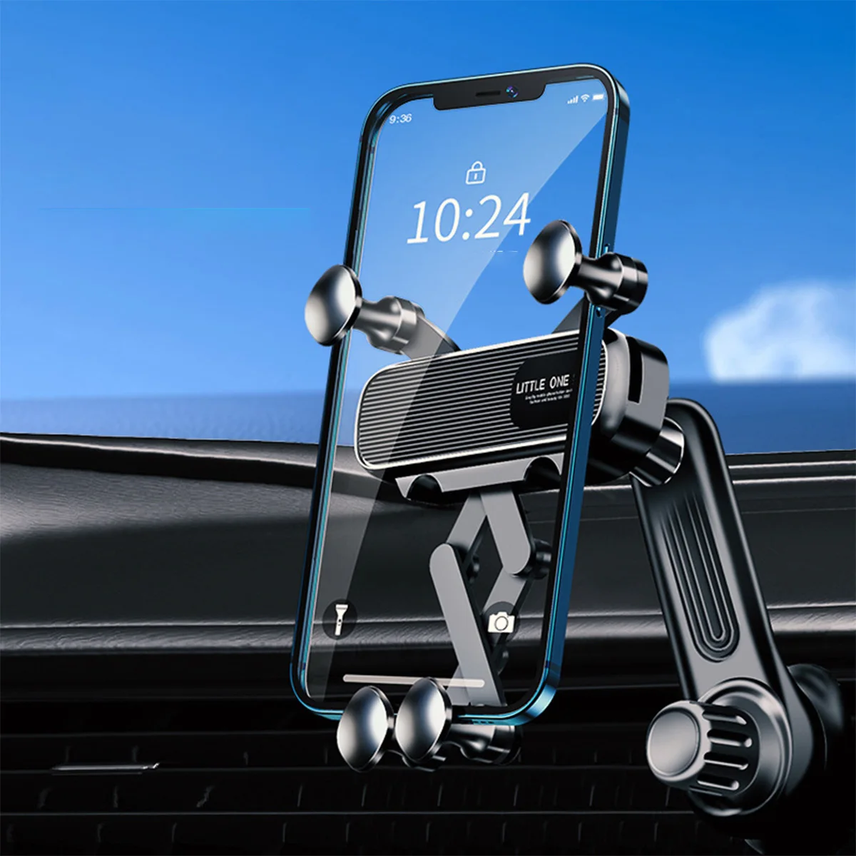 Gravity Car Phone Holder for 4.7-7 inch Mobile Phone Car Air Vent Phone Mount Universal Shockproof GPS Clip Smartphone Stand