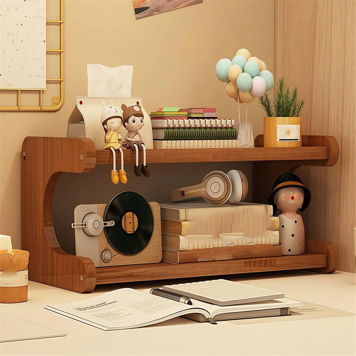 2025+ منظم محطة بار القهوة، رف تخزين ملحقات الشاي، منظم شراب القهوة، رف عرض الكوب