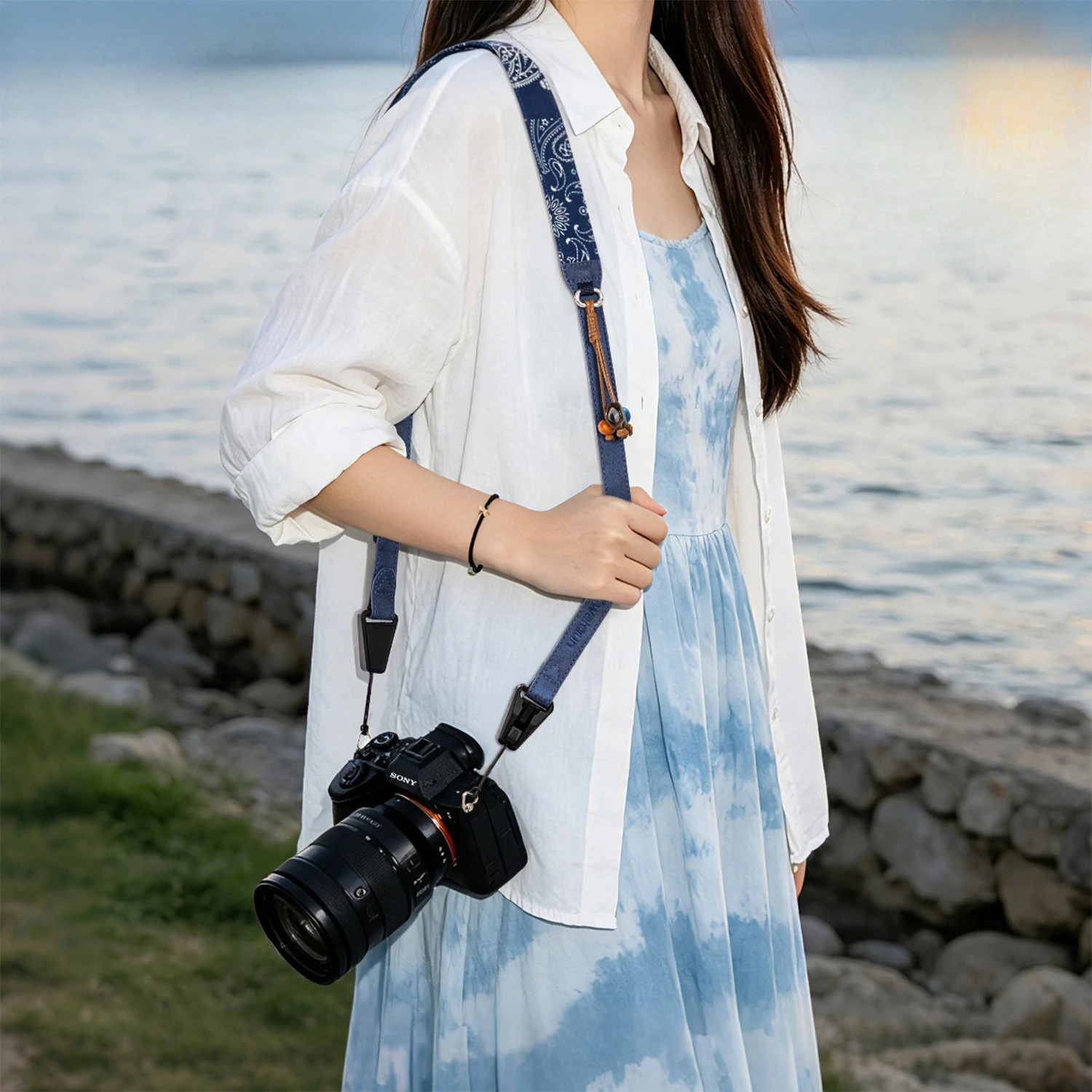 Comfortable camera strap, ethnic style universal camera strap for Sony Fuji Canon