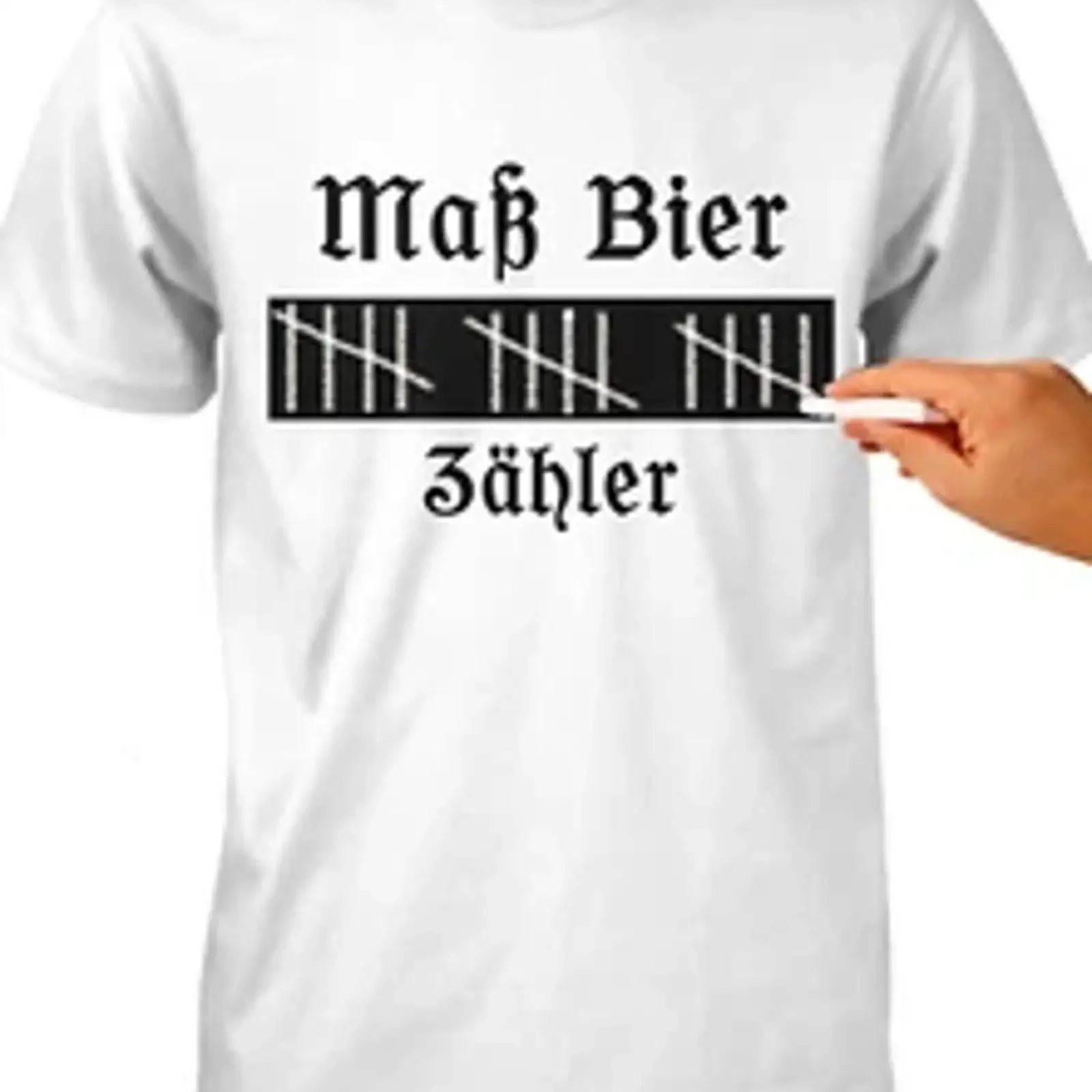 Beer liter counter Oktoberfest T shirt writable with chalk Party Slogans vintage Washed Versatile Breathable Soft Comfortable