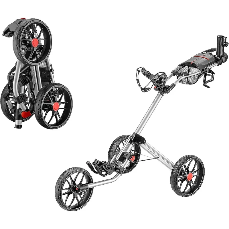 

CaddyTek Caddylite 15.3 V2 - Deluxe Quad-Fold Golf Push Cart