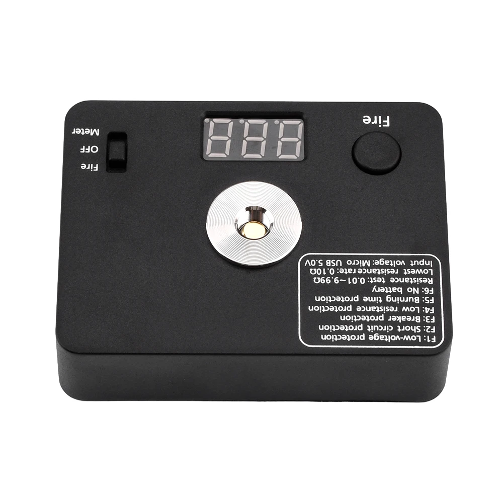 Imagem -04 - Mini Coil Queimando Medida com Screen Display Plataforma de Construção v3 Ohm Resistência Tester Produto Eletrônico Tab 521