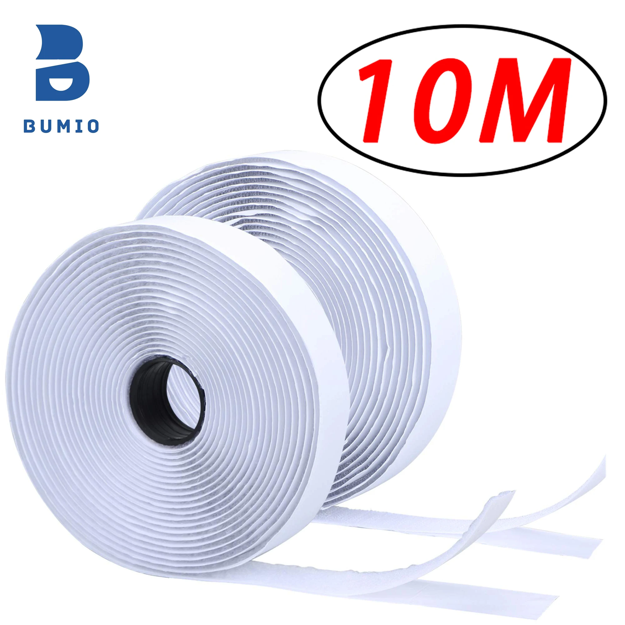 1-10M Zelfklevende Klittenband Sluiting Huis DIY Magic Tape Auto Dubbelzijdige Rol Sterke Lijm Thuis Band Strips Dubbelzijdig