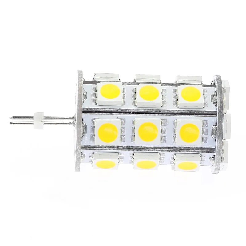 Led G4 Dimmable Corn  Bulb 27LED 5050 SMD 12V 24V 4W White  Warm White 540-594LM Ships  Automobiles  Carts 10pcs/lot